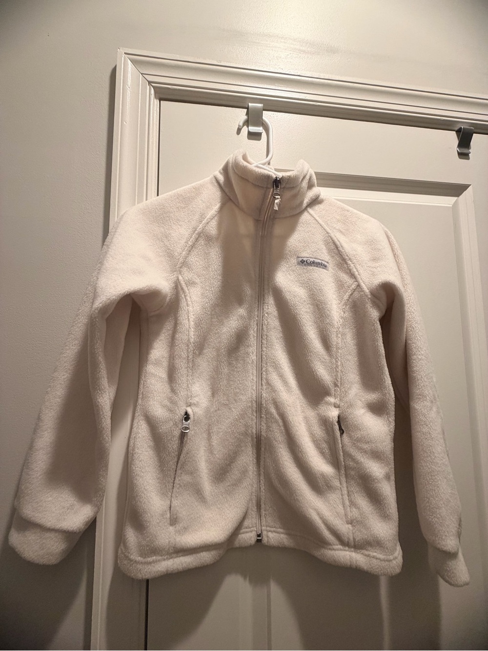 Columbia Cream Girls' Full-Zip Fleece Jacket (10/12)